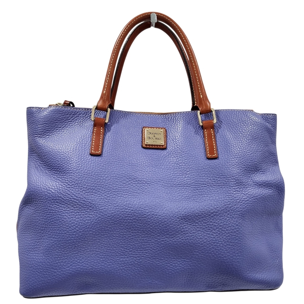 DOONEY & BOURKE LIGHT PURPLE PEBBLE LEATHER HANDBAG